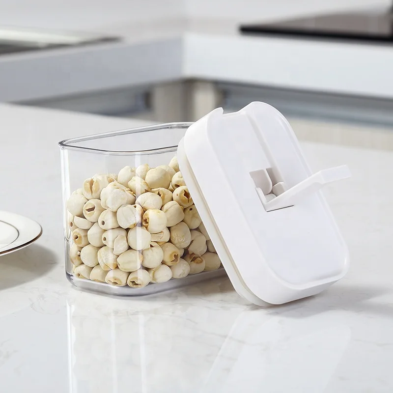 BPA-free cabinet organizer cereal floor potato onion 0.4L food plastic food storage container with lock lid
