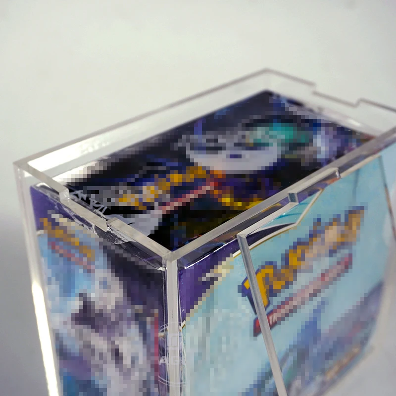 Wholesale Pokemoned Booster Box Acrylic Display case with Magnetic Lid