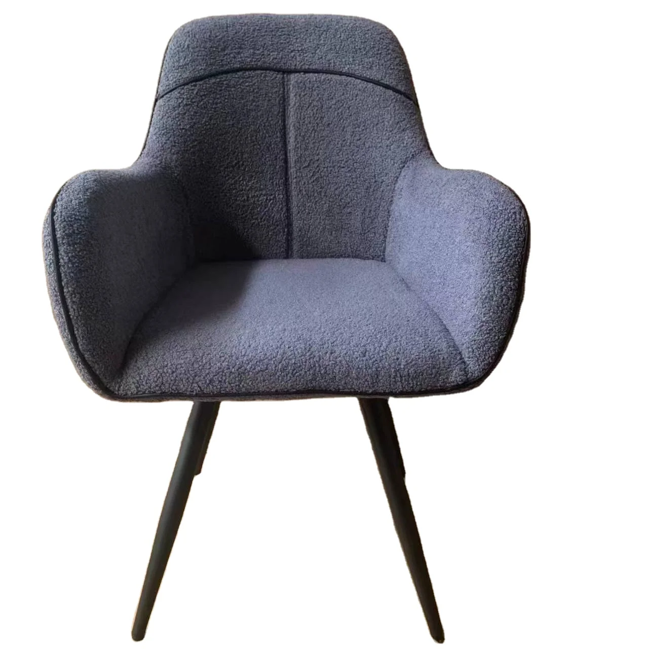 Silla de sala de estar simple leisure comfortable ergonomic backrest sherpa living room chair with armrest