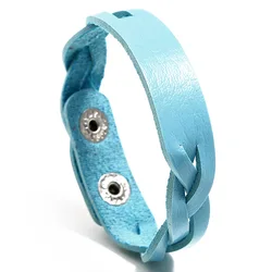 New Leather Bracelet Design ,PU Braided Colorful Men Leather Bracelet ,Leather Bracelet Women