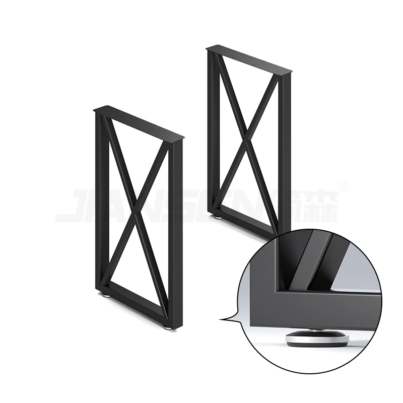 Hot Sale Durable Metal Simple Desk Legs Office Desk Table Legs Metal Dining Coffee Table Bench Legs