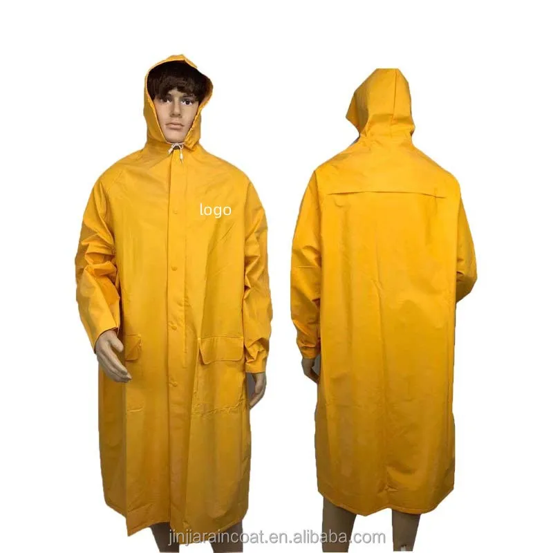 High Quality 1PC Unisex Raincoat Thickened Waterproof Rain Coat Women Men pvc polyester printed rain poncho
