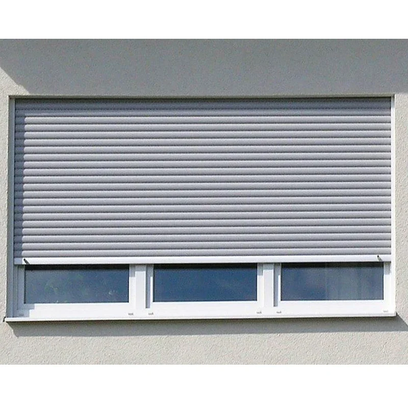 Hot sale  AS2047 TOMA Electric Aluminum Roller Shutter Sliding Window With Electric Rolling Shutter Window Security Shutter