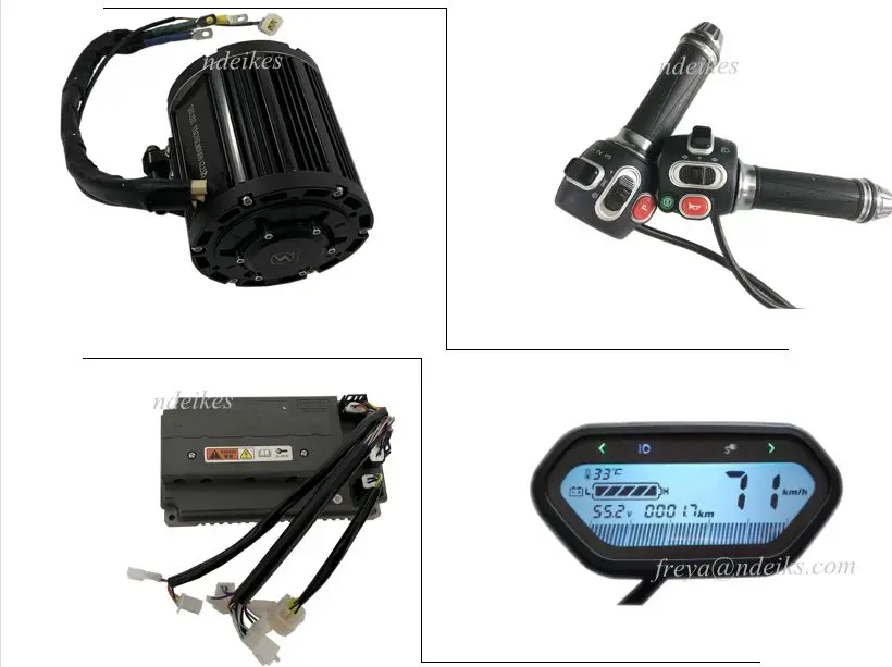 QS MOTOR 138 4000W rated 72V 100KPH 7500w continous Mid Drive Motor Power Train Kits