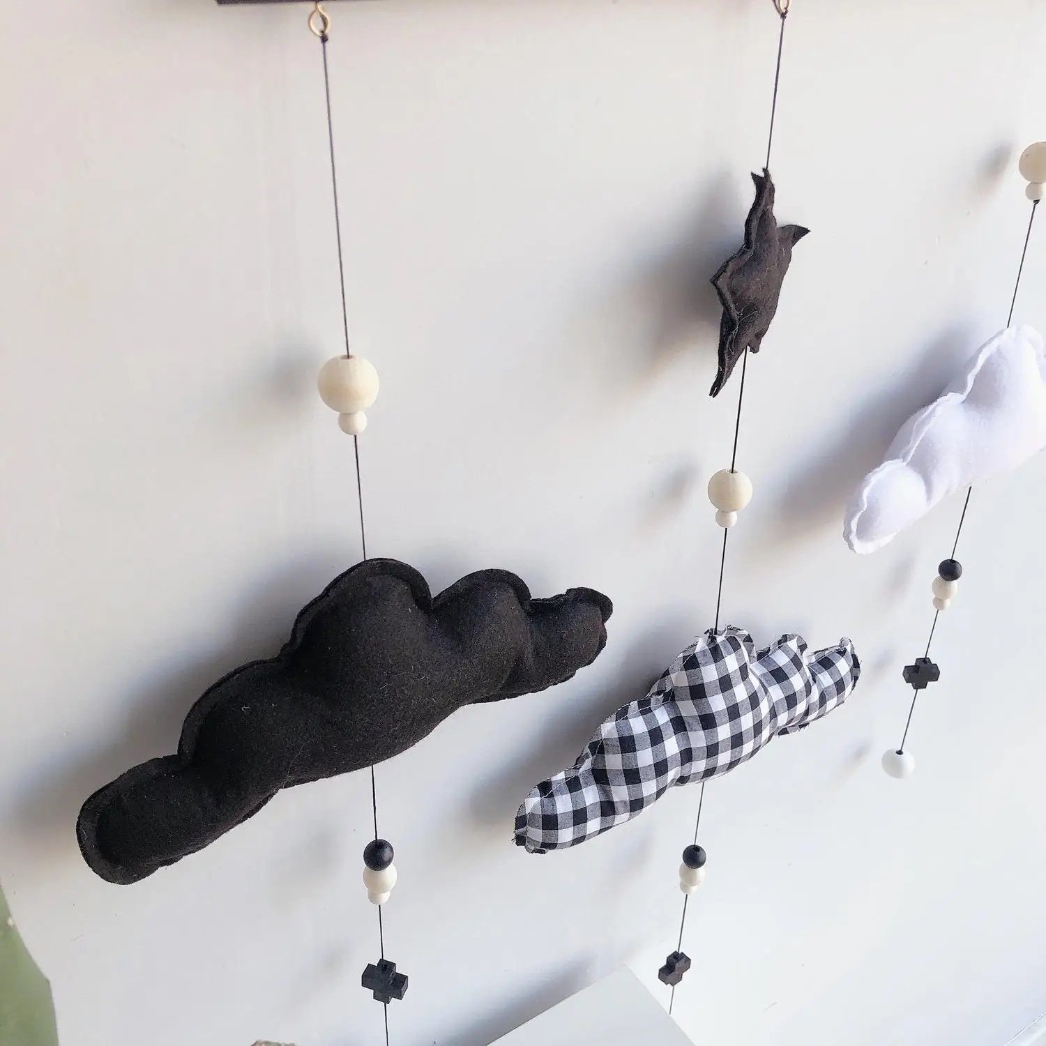 Promotional Top Quality  INS Nordic style Decorations Nursery Room Handmade Hanging Rainbow Wall Decor for Home Decoration