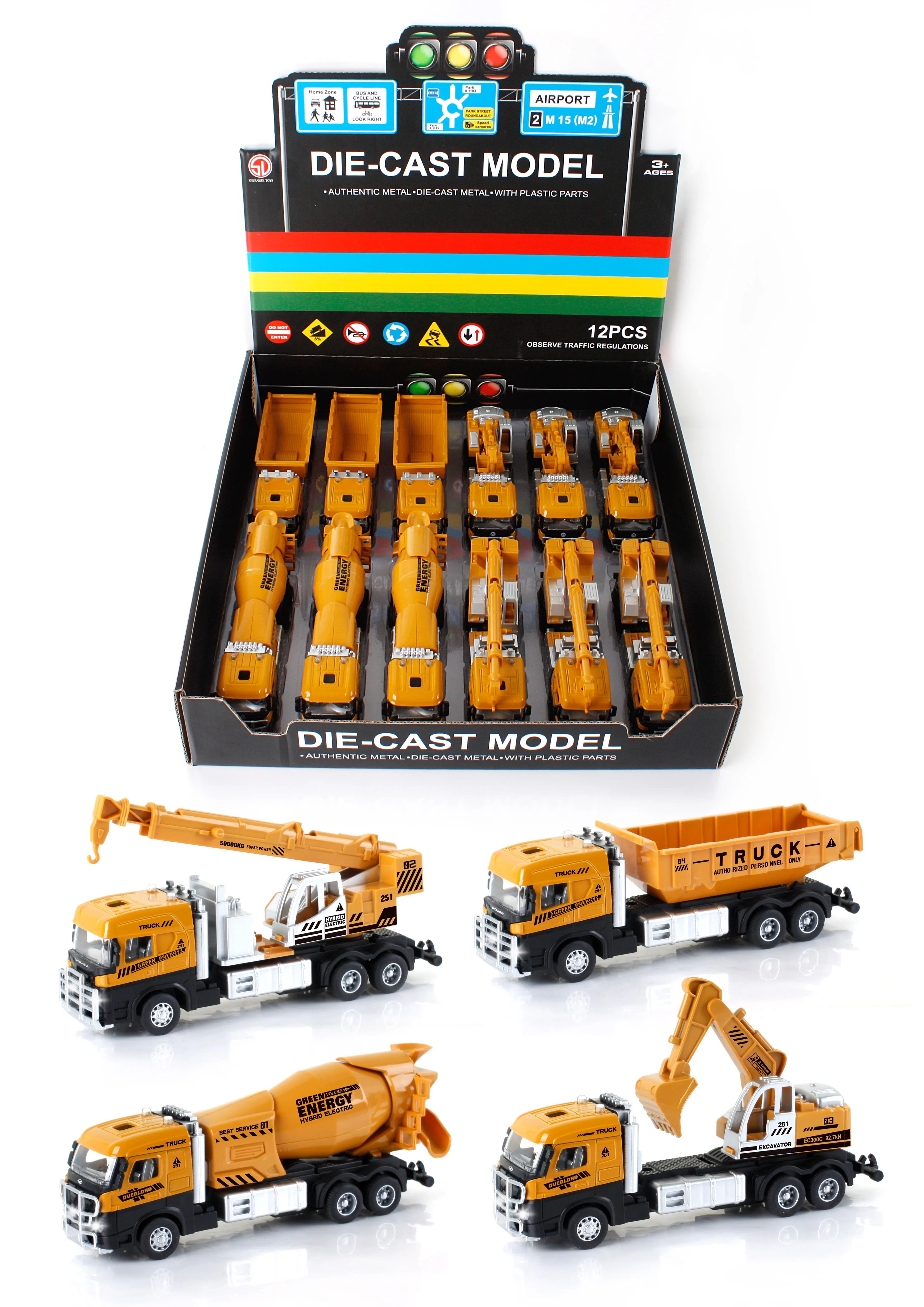 
various styles die cast metal toy cars Alloy model engineering car 