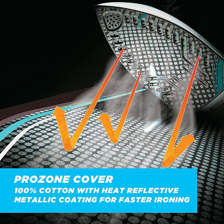 Modern Classic Carved Iron Table High Quality Double Tiers Folding Ironing Board with Clothes Rack Kitchen Bathroom Wardrobe Use