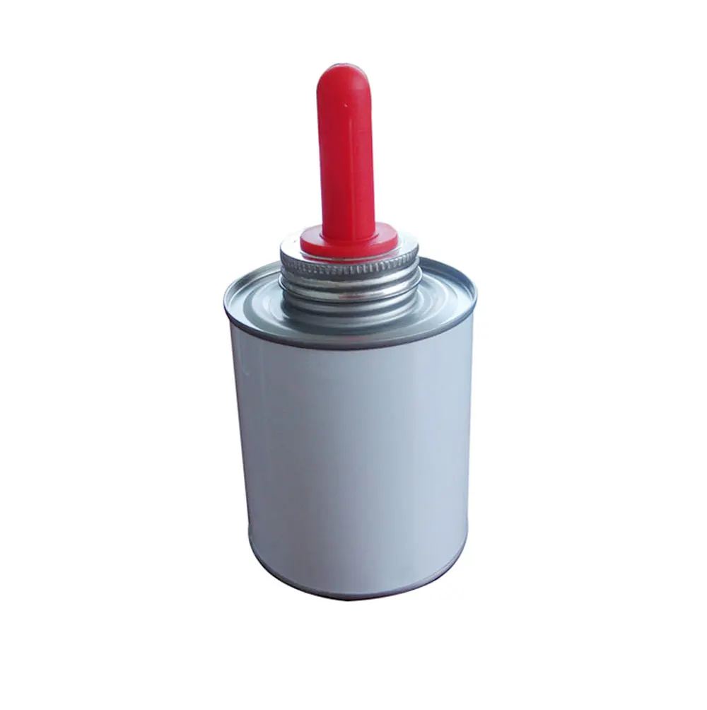 947ml/32 oz round metal  tin can rubber cone for glue hoof oil container equestrian sector