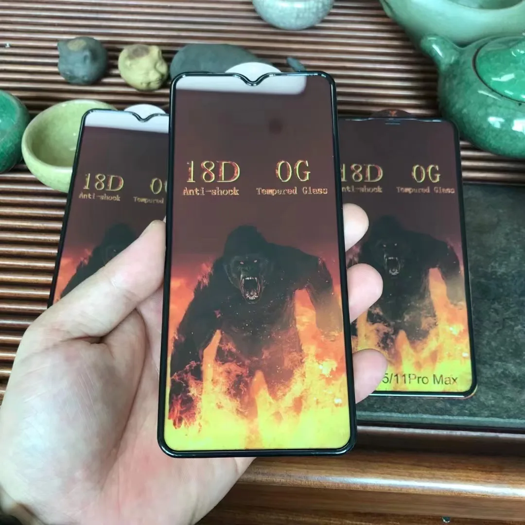New Gorilla Tempered Glass 18D Vidrio Templado For iPhone 12 13 Pro Full Screen Protector de pantalla