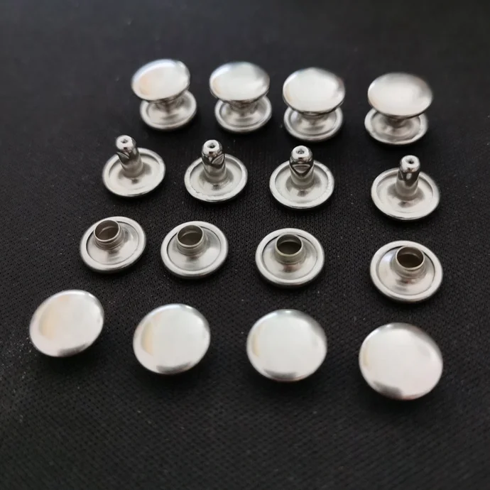 Solid Brass double face rivet tubular rapid metal Rivet leather rivet