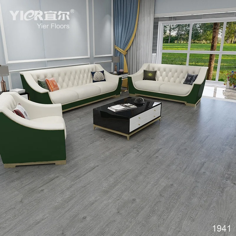 Factory Direct Sale soundproof 100% Waterproof Piso Vinilico Click flooring lvt spc flooring 5mm 6mm7mm 8mm