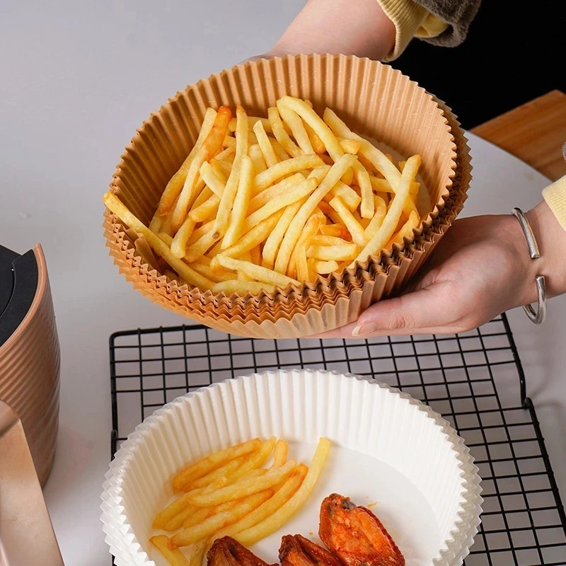 Air Fryer Disposable Paper Liner Non-stick aking Paper for Air Fryer Oil-proof / Water-proof Round