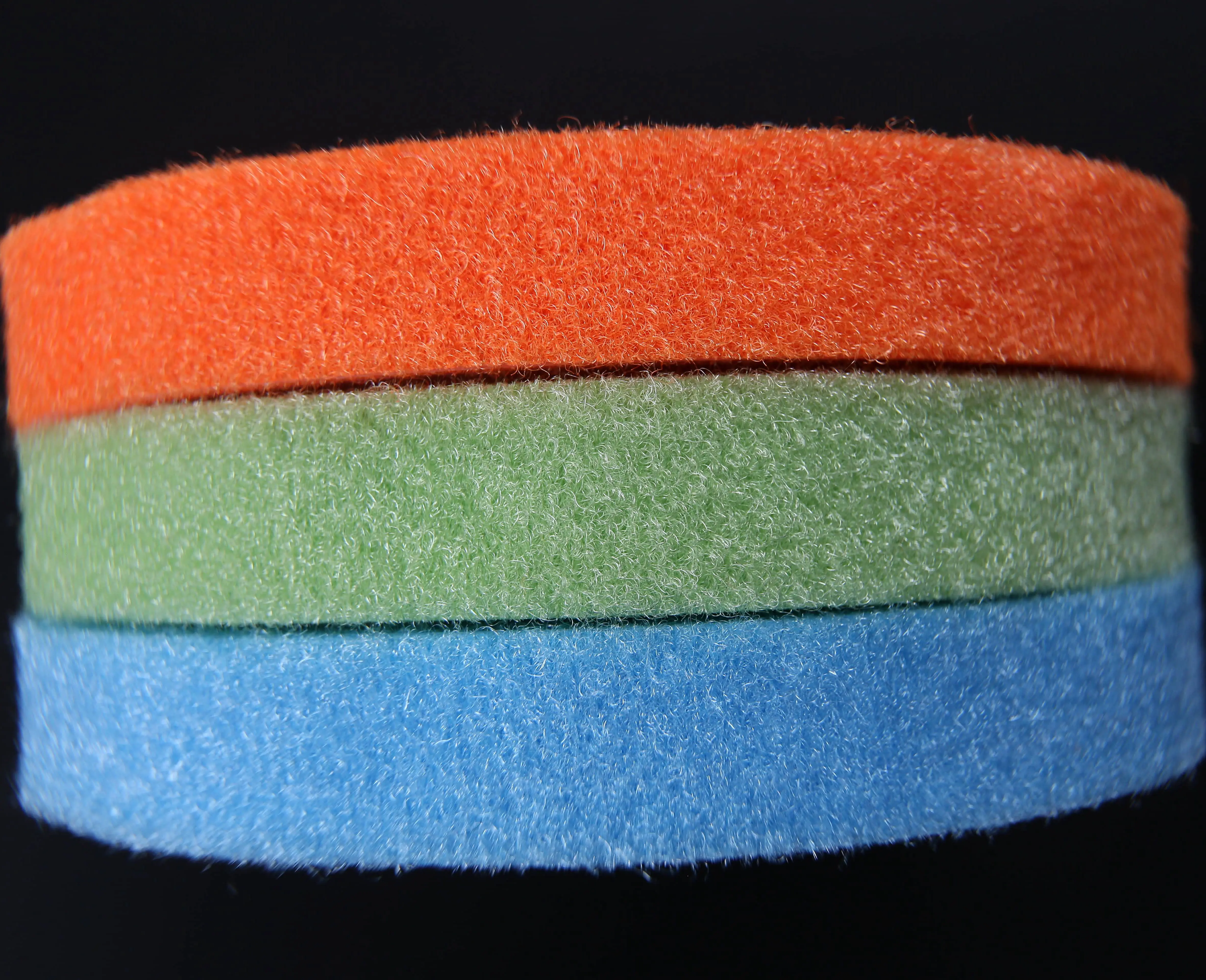 China Manufacturer Factory Price Colorful Polyester fastener hook and loop strap tape back to back Eco-friendly Plastic buckle