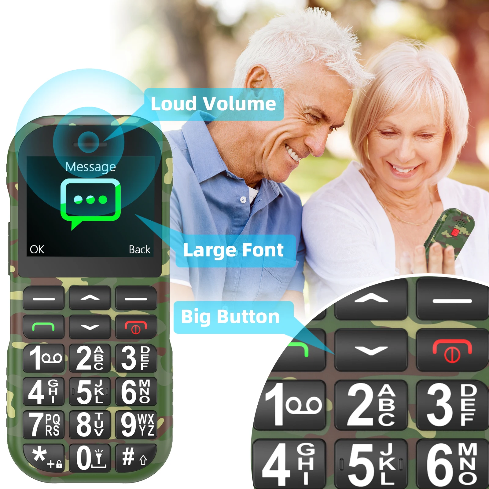 wholesale new cellphone supplier unlocked feature phone big button cordless phones for seniors