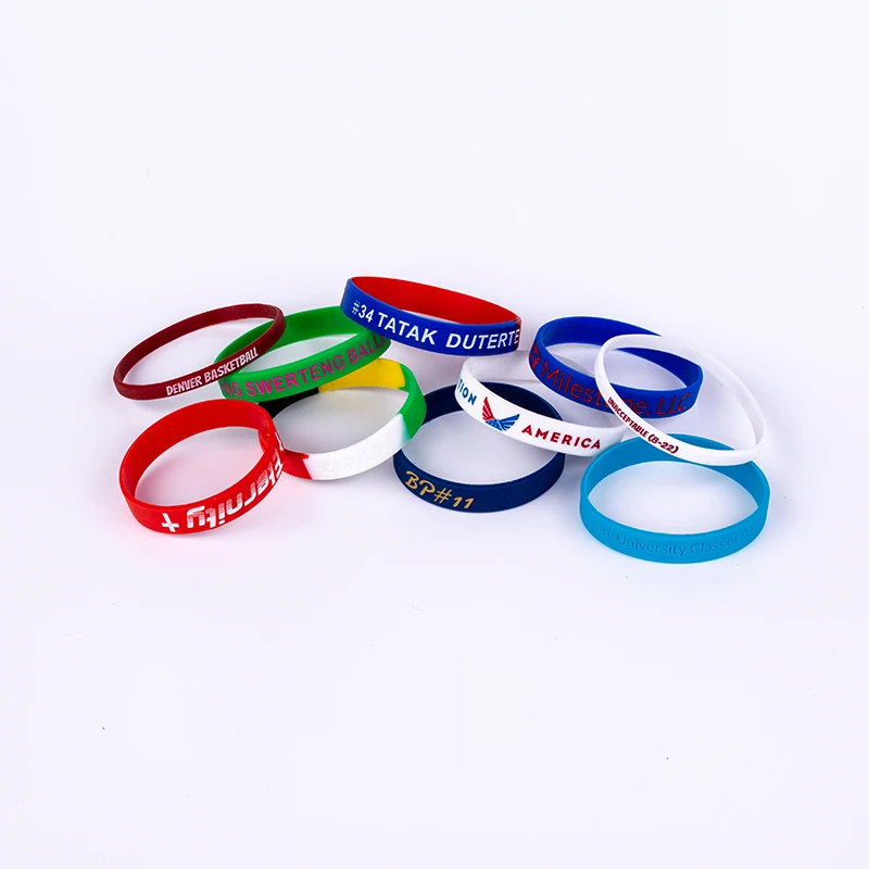 Wholesale Cheap Printing Debossed Silicon Bracelet Making Machine Bands Custom Silicon Wristband For Personalized Gifts