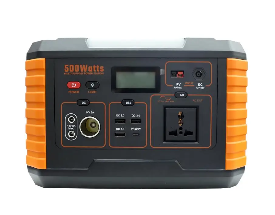 Портативная электростанция 110 В 220 в 100 Вт/300 Вт/500 Вт/1000 Вт AC DC, портативное зарядное устройство, солнечная электростанция для открытого RV/фургона, кемпинга