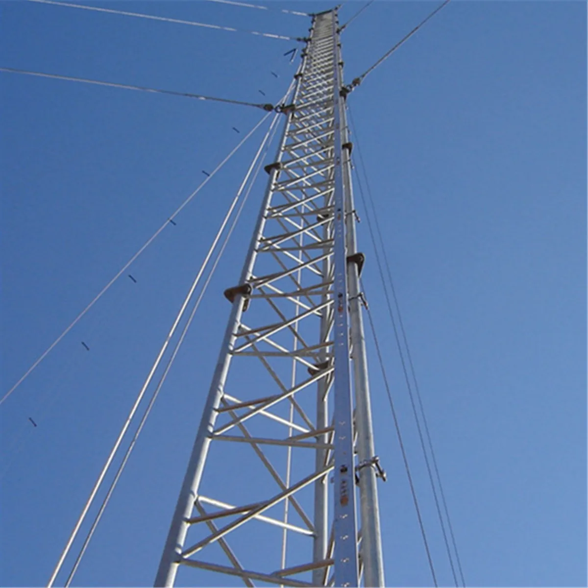 20m High Quality Guy Wire Steel Tubular Communication Telecom Guyed Tower