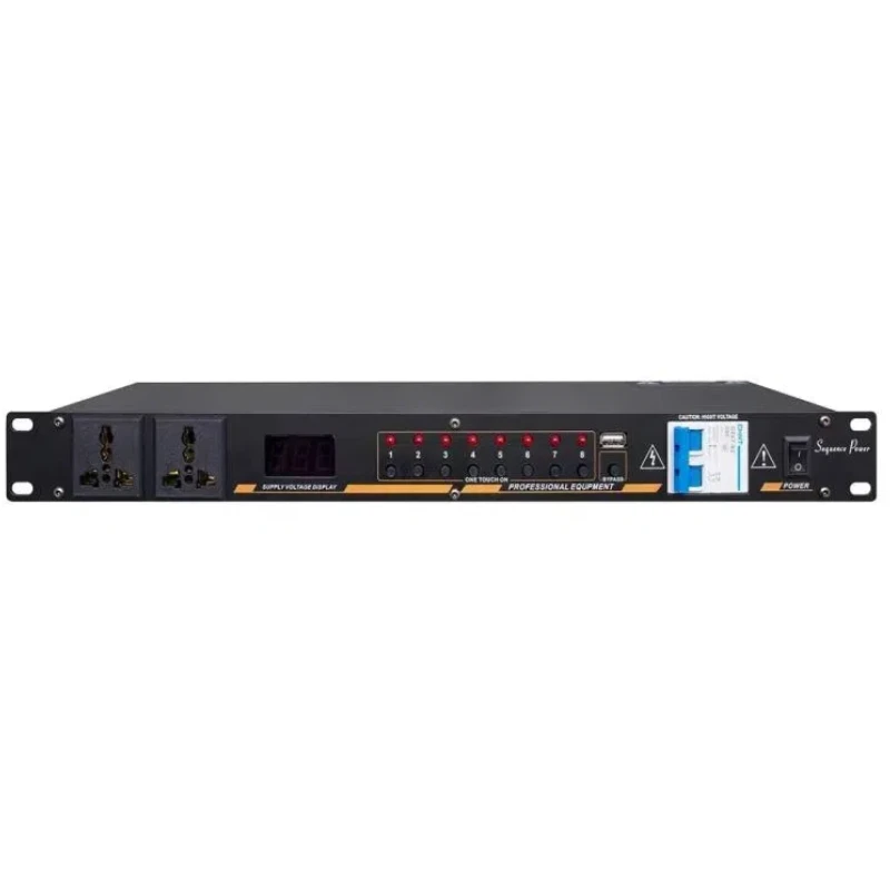 Paulkison Stage Equipment System 10-Outlet Power Sequencer Controller Conditioner Surge Protector Power Supply Regulator