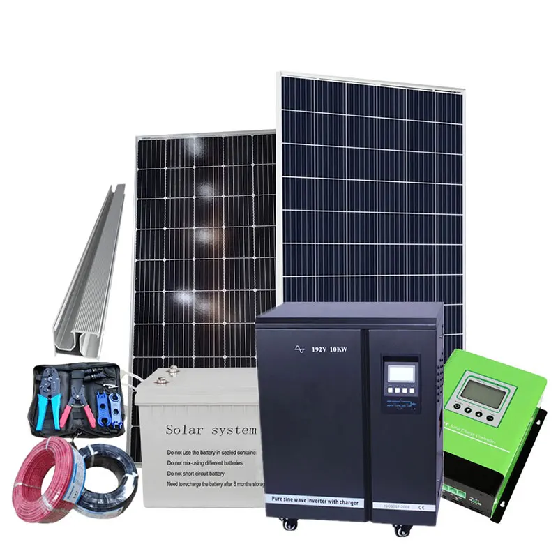 Wholesale Price 5KW 7Kva Grid Solar System Without Battery 6000W Solar System Home Power Kit