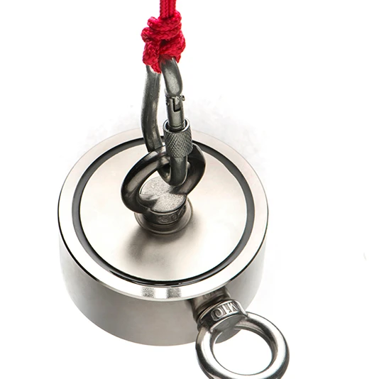 Double side Hook Neodymium Super Strong Pot Magnet Powerful heavy duty Permanent Fishing Magnetic
