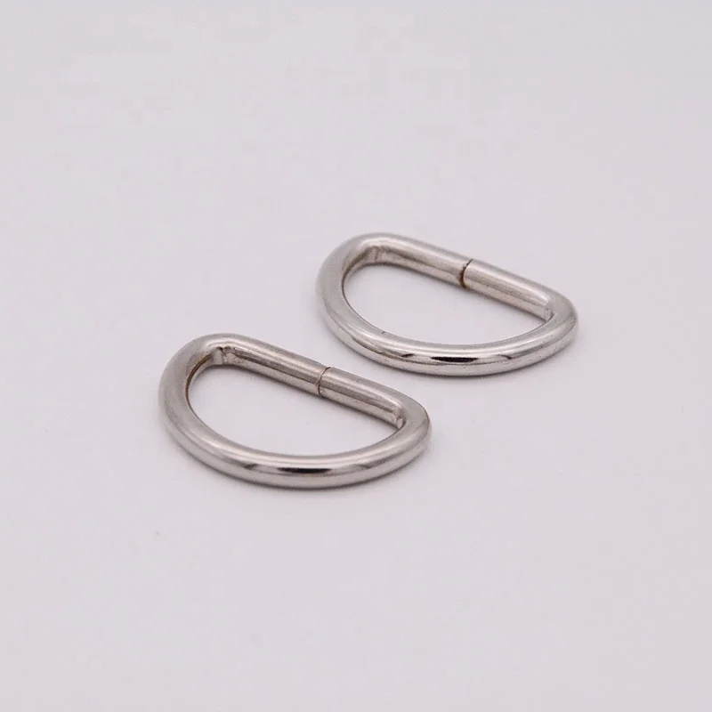 Factory direct production Metal D-Rings D Ring Loop Buckle For Bag Backpack