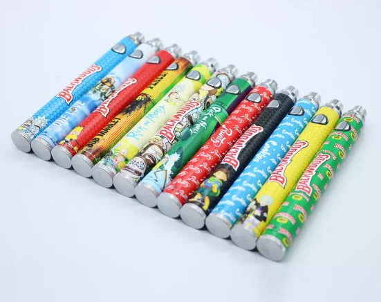 
New twist 1100mah adjustable voltage battery with charger cookie vape 510 battery thread backwood battery 