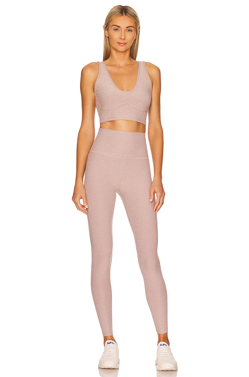 Women High Waist Moisture Stretchy Lightweight Running Legging Bra Set