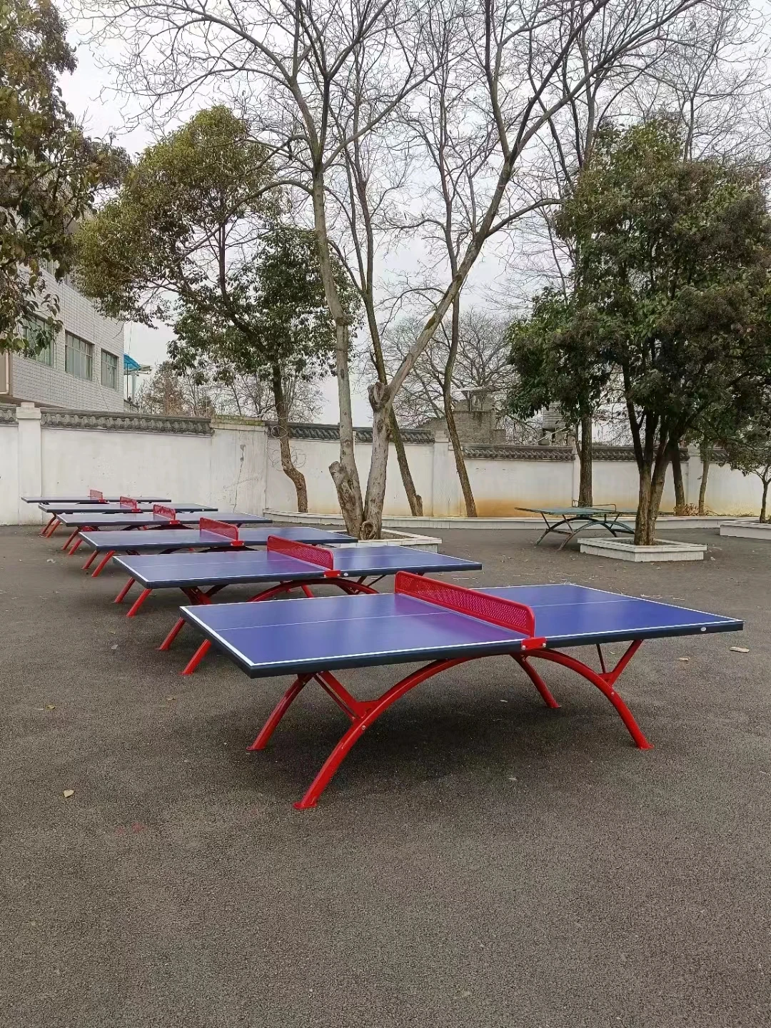 factory price custom training playing steel Standard Size Waterproof PingPong Table