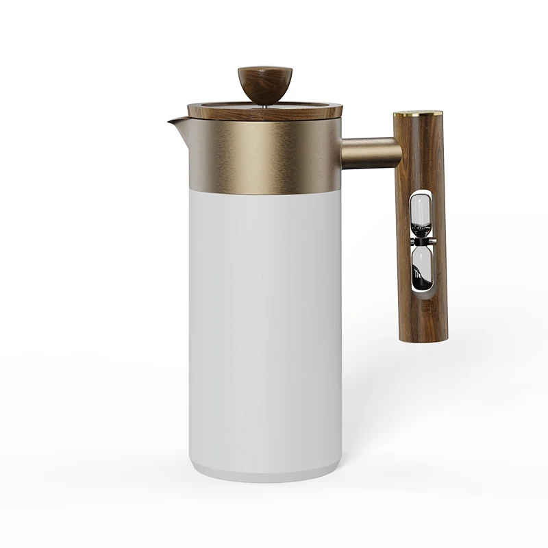 DHPO Customized wholesale coffee tools ceramic coffee press filter maker custom shaped home french coffee press