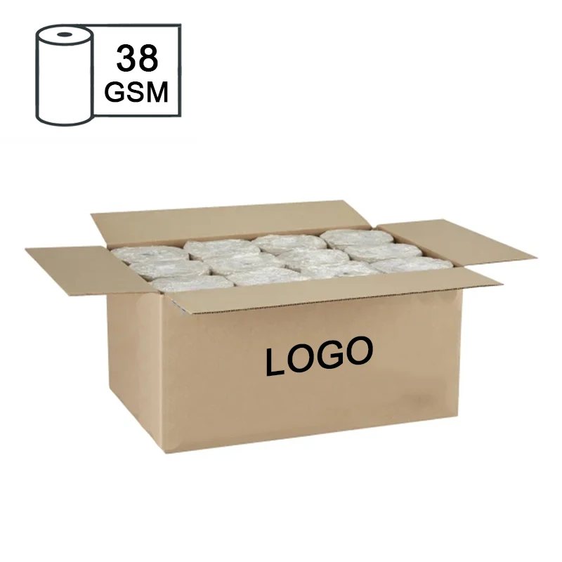 100% Virgin Wood Pulp Paper Towel Manufacturer 38GSM 600G Hand Towel Roll Commercial Paper Towel Roll