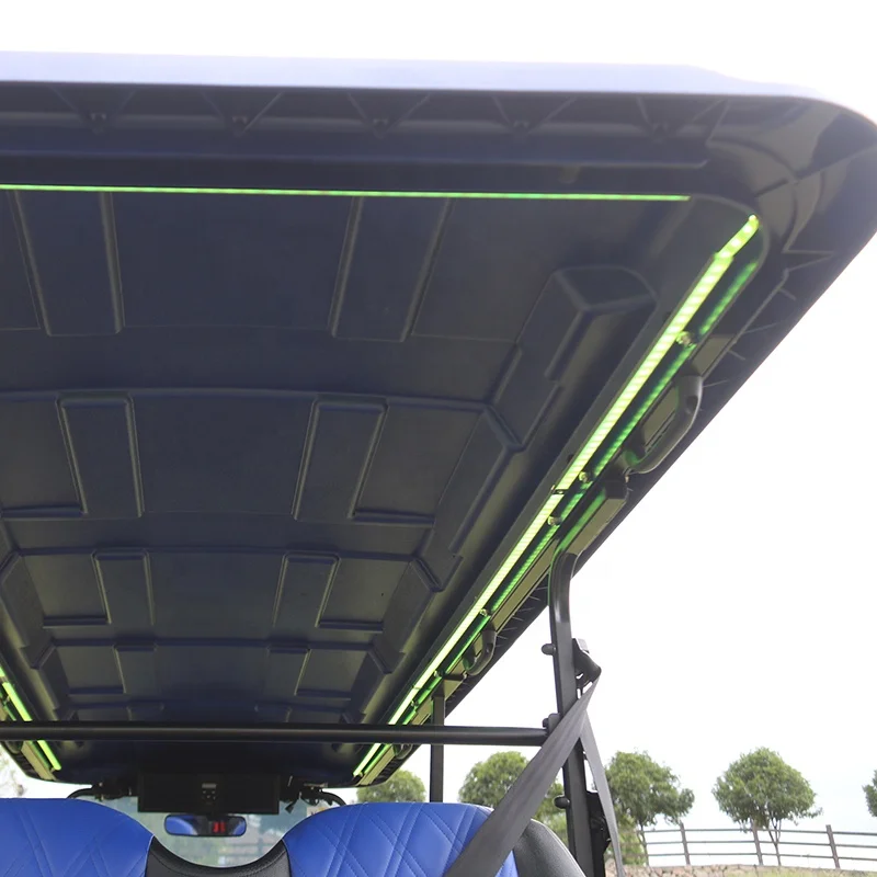 Multifunctional Off Road 4+2 Seater Street Legal Electric Golf Cart With Windshield