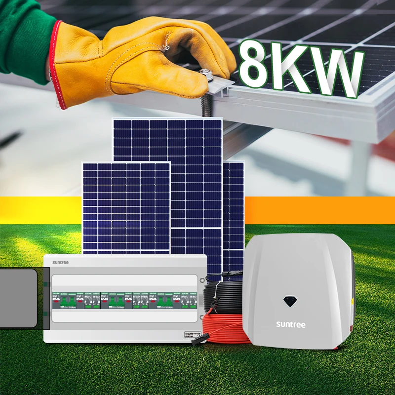 renewable energy products complete set 8kw on grid solar power system for home