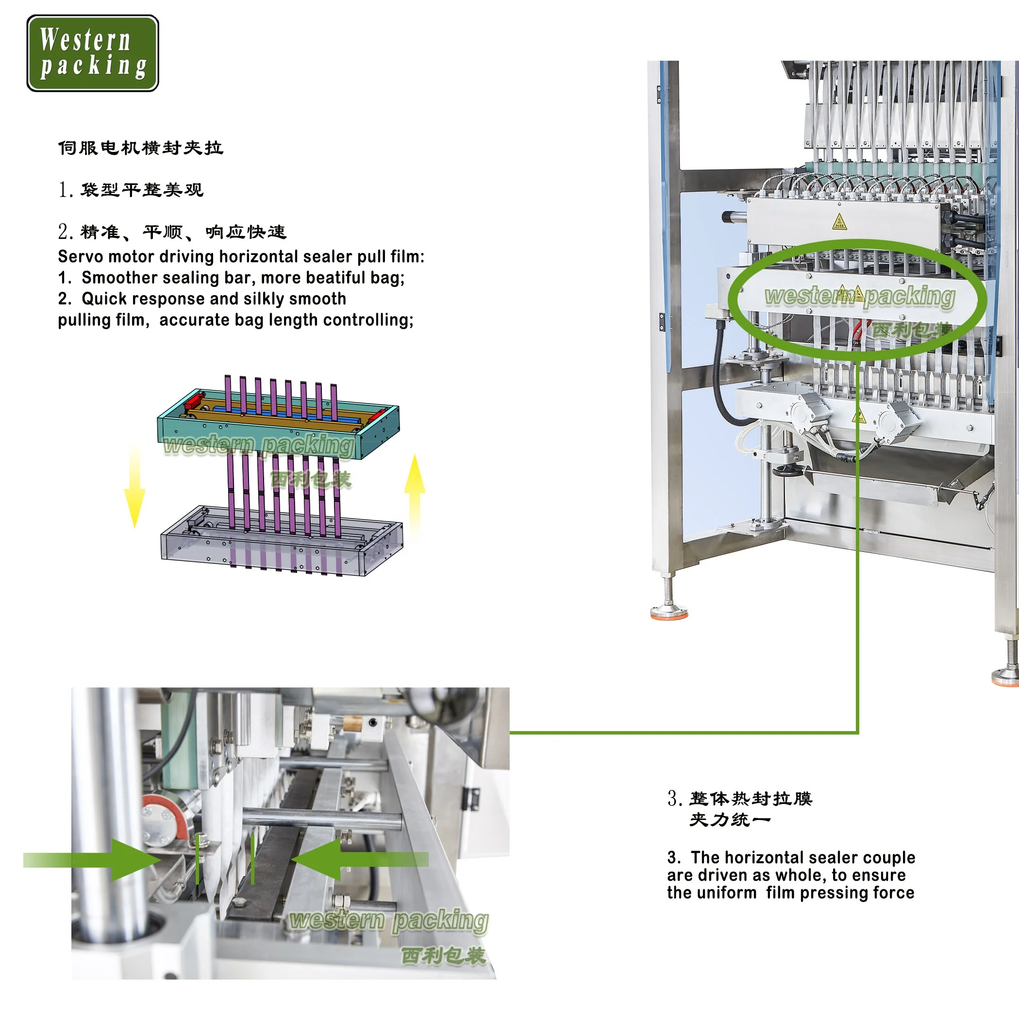 Automatic hotel salt granule sugar packaging machine in paper packaging