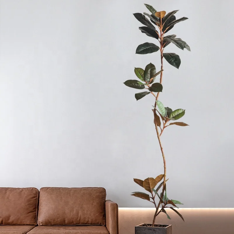 Artificial bonsai plant fake tree Rubber tree plantas  artificial plants and flowers
