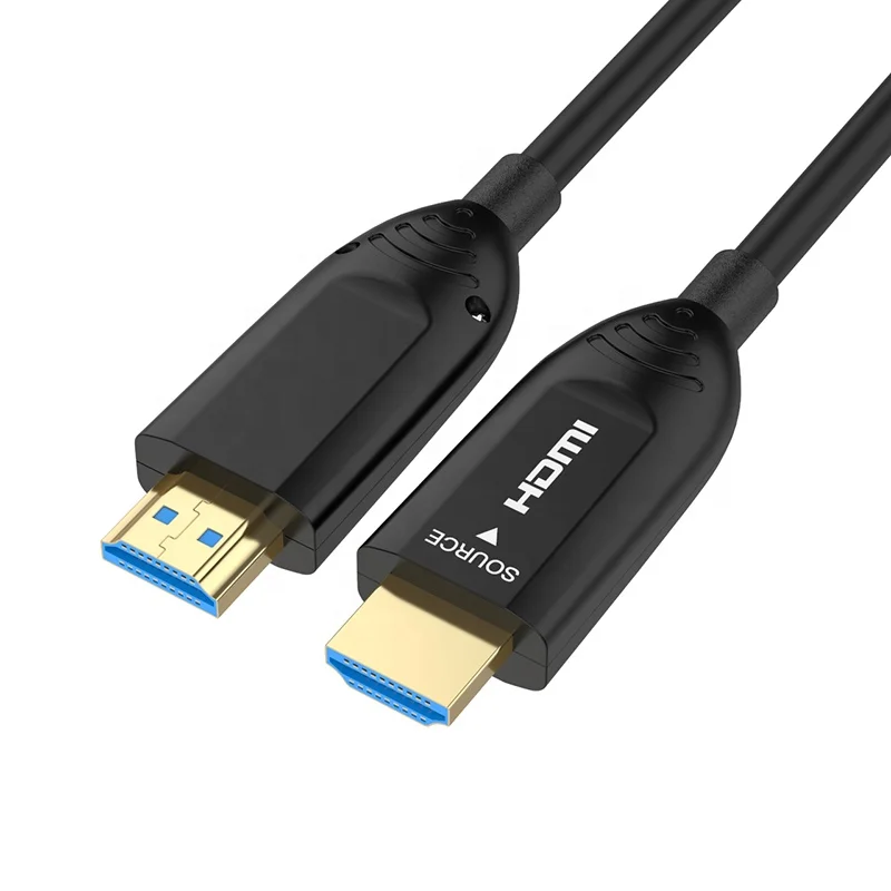 Tensile armored TPU  jacket protect 4 cores fiber AV cable 4K60Hz AOC cable fiber optic HDMI cable 4K