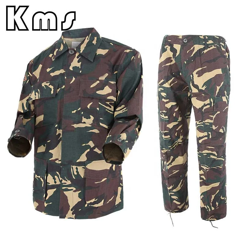 KMS Hot Selling Wholesale Ready To Ship Outdoor Training Tactical Dress Officer Uniforms Camouflage Clothing Training Suit