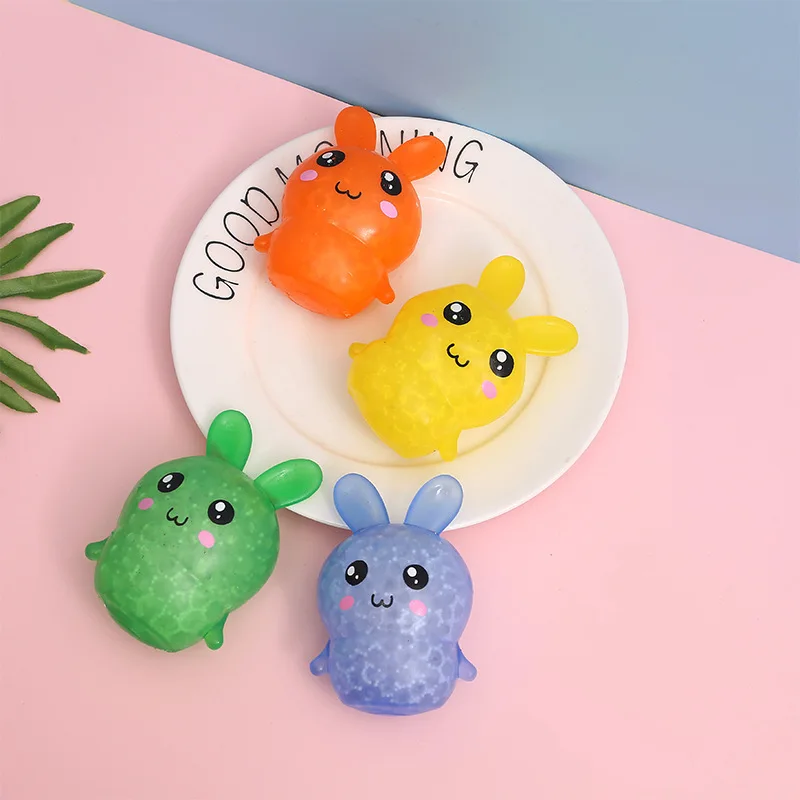 Squishy Kids Adults Stress Fidget Balls Filled With Water Beads To Relax For Easter Bunny Fidget Sensory Toys