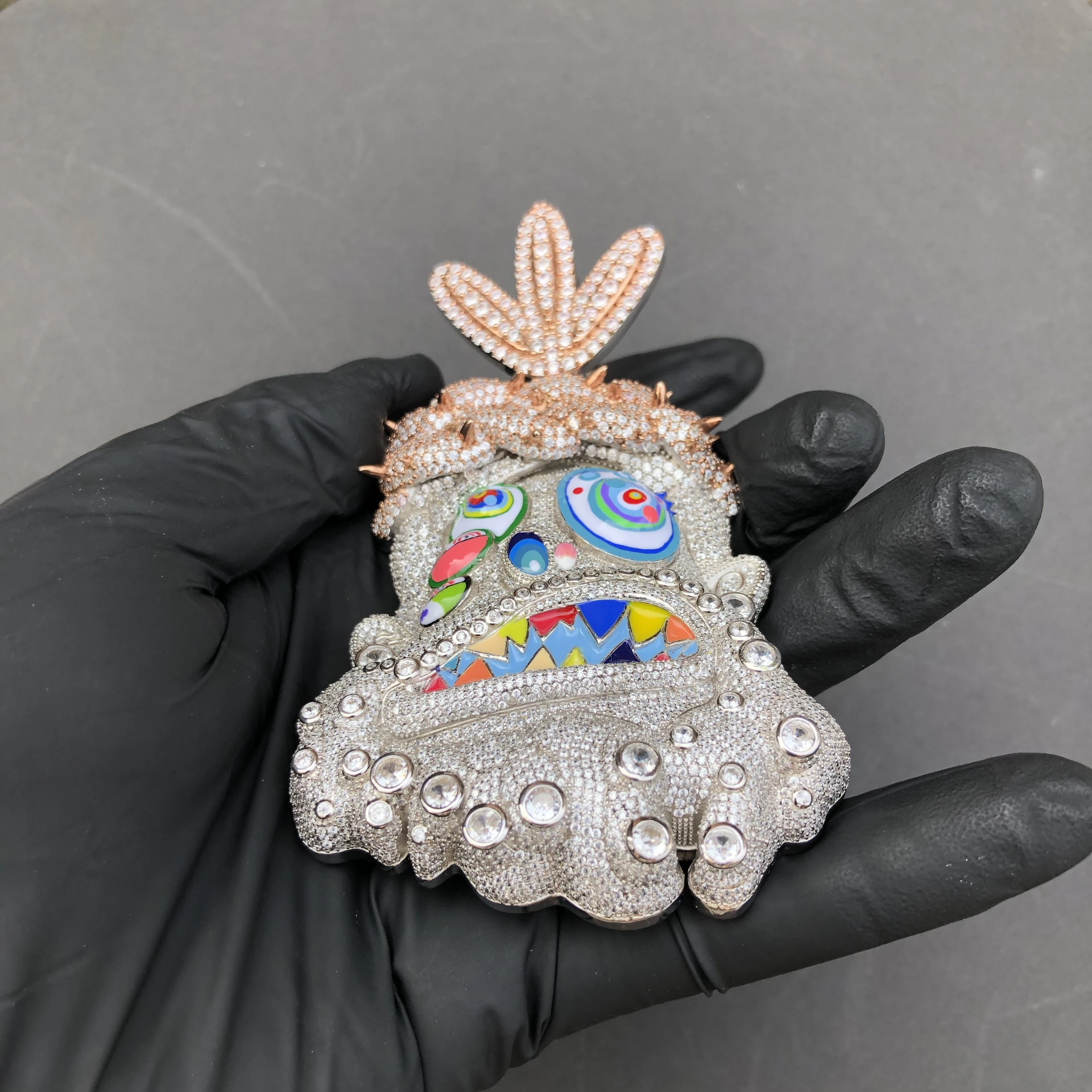 CITIES Jewelry Hiphop Avatar Savage Tribe 925 Sterling Silver Full Iced Out VVS Moissanite Pendants