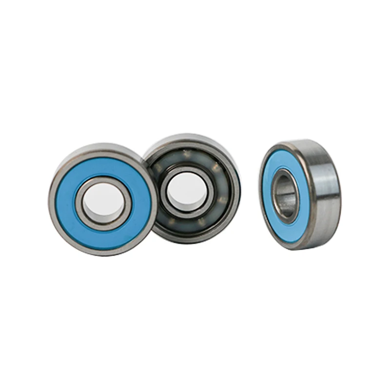 Chrome Steel Ball Skateboard Bearings 8x22x7mm Whole Sale with Single Rubber Shield