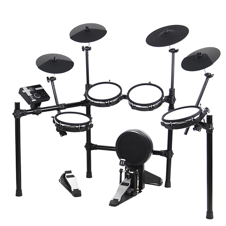 MOINNG Musical Instrument Percussion  Drum Electronic Drum Kit with 5 Drums and 4 Cymbals