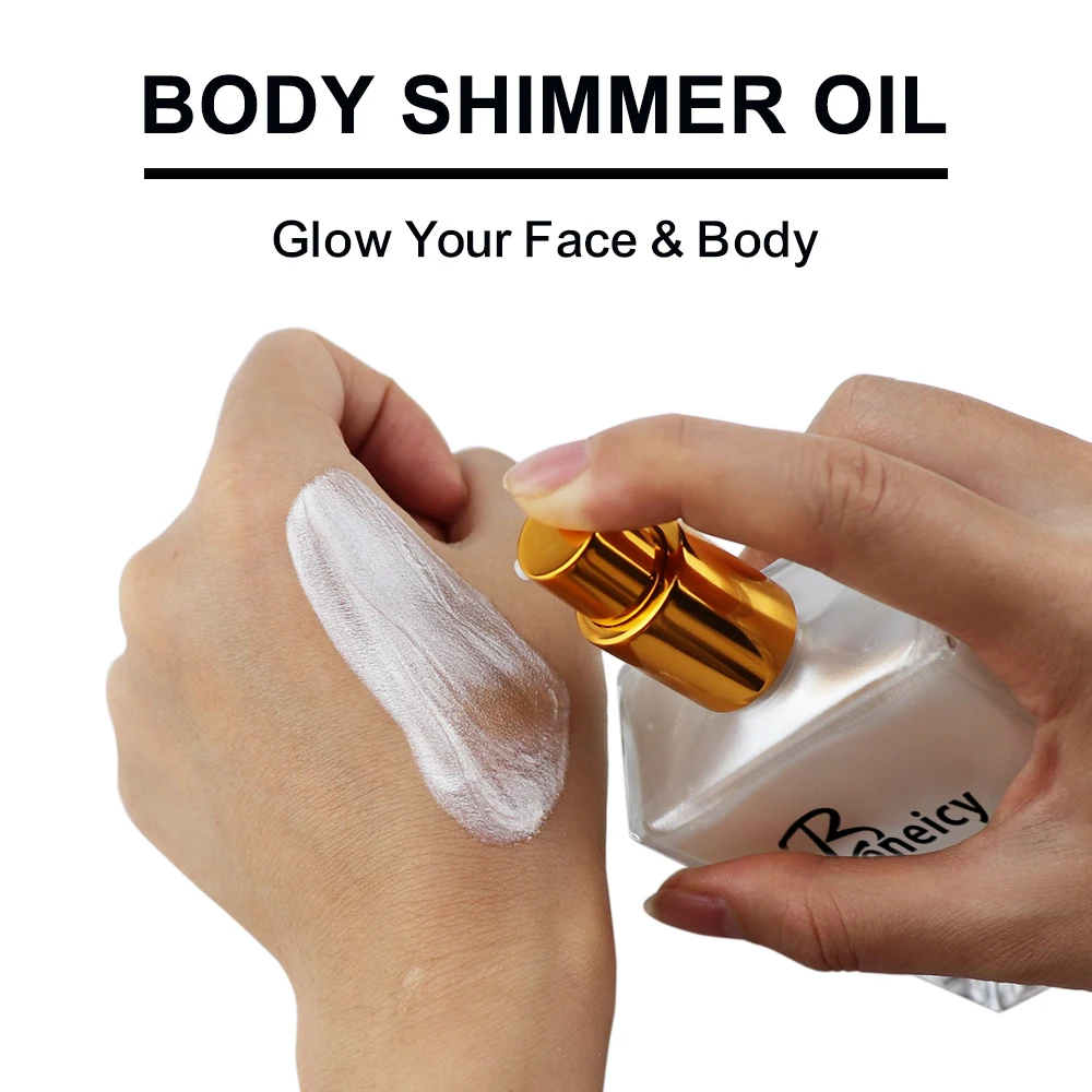 OEM/ODM Private Label Vegan Tanning Oil Private Label Custom Organ Shine Body Oil  Organic Shimmering Oil
