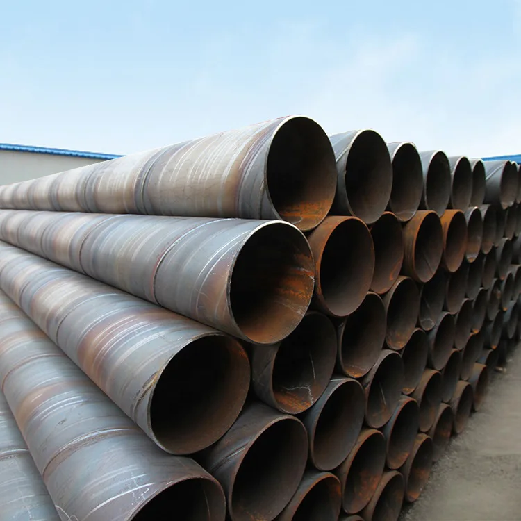 China carbon steel 3000 MM Sprial Steel Pipe SSAW Pipe For Water Transportation