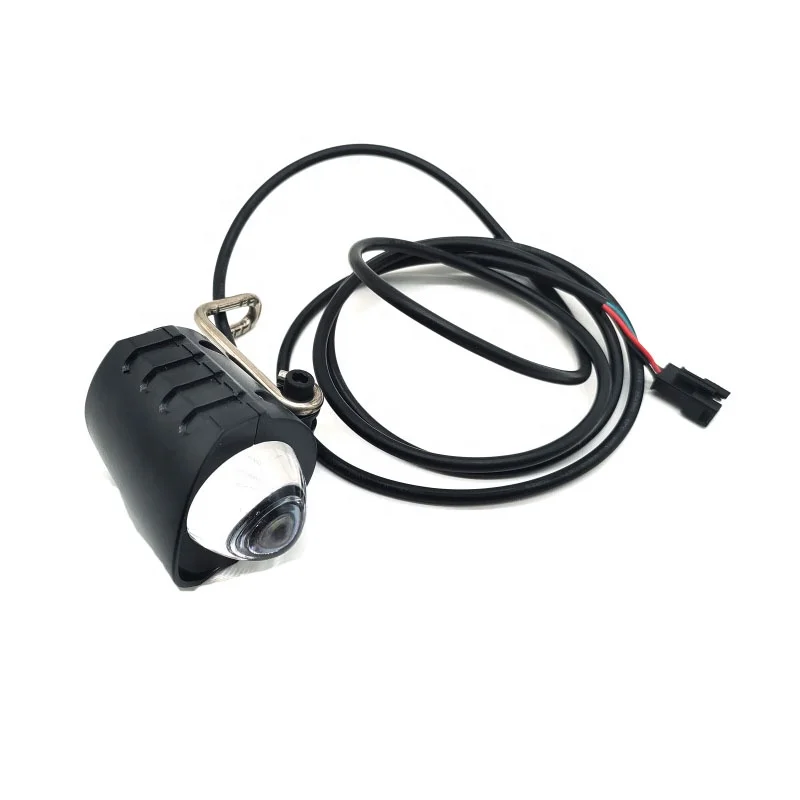 Ebike Bicycle Waterproof Rechargeable Front Light With Horn Headlight For Electric Bike Accessories Flashlight Alarm Horn