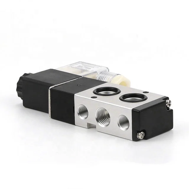 1/8 1/4  3/8 1/2 One/Two coil 5 port 3 way 4M310 4M110 4M410 4v210-08B 24V 5v dc Namur solenoid air valve