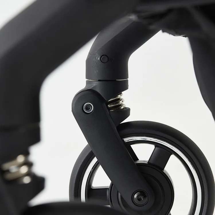 2022 certificated easy folding baby stroller with high elastic shock absorber PU wheel