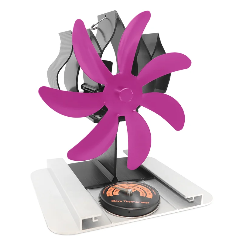 2022 New 7blades Fireside accessory self-Powered Thermoelectric Heat Powered Wood Burning Stove Fan