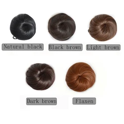 Manufacturers Wholesale Human Hair,  Bun Head Real Bud Hair Band Elastic Fluffy Wigs, Woman Bun Wears Hair