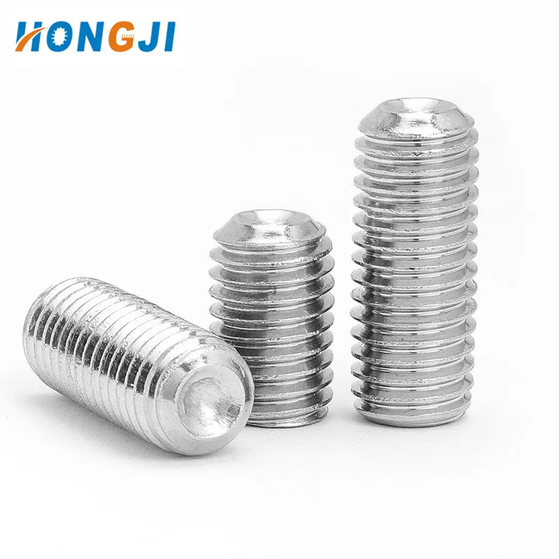 Round Spring Ball Plungers set screw in stainless steel with good quality  A2 A4 DIN913/DIN914/DIN916  DIN551/DIN553