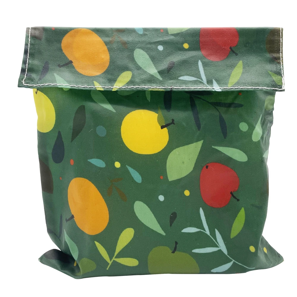Reusable Kitchen Food Fresh-keeping Storage Beeswax Food Wrap Bag Eco Friendly Reusable Portable Plastic-Free Food Storage Bag