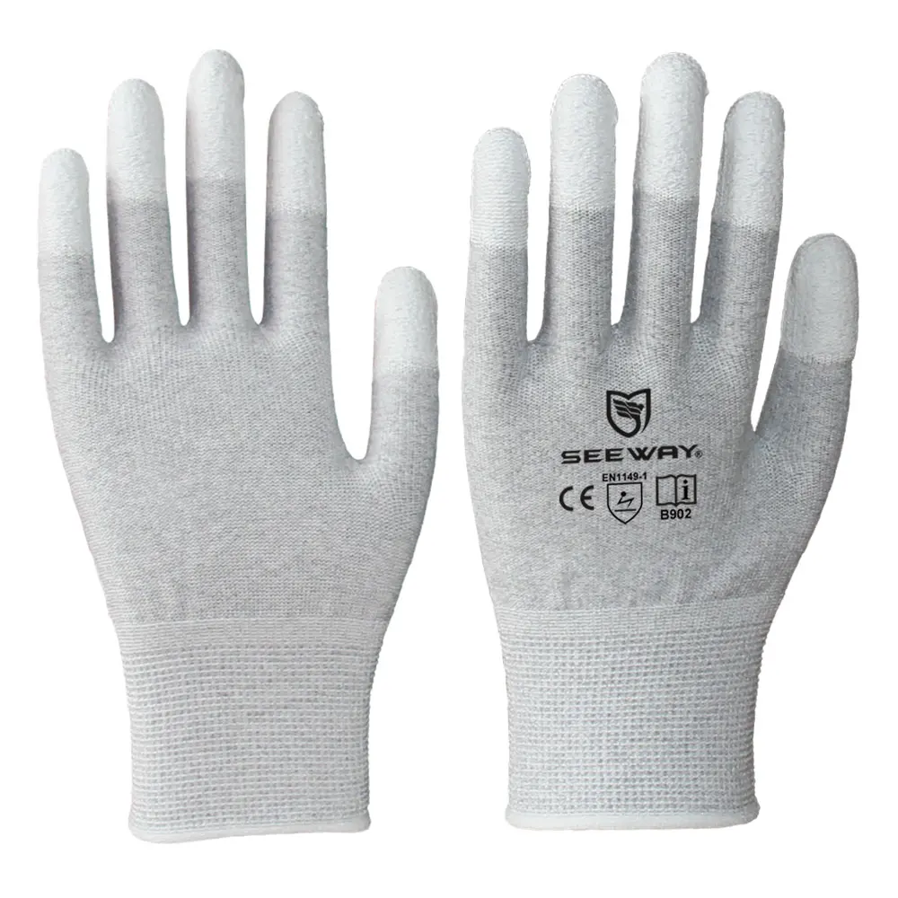 Seeway Carbon Fiber Mitten with PU Coating Work Gloves